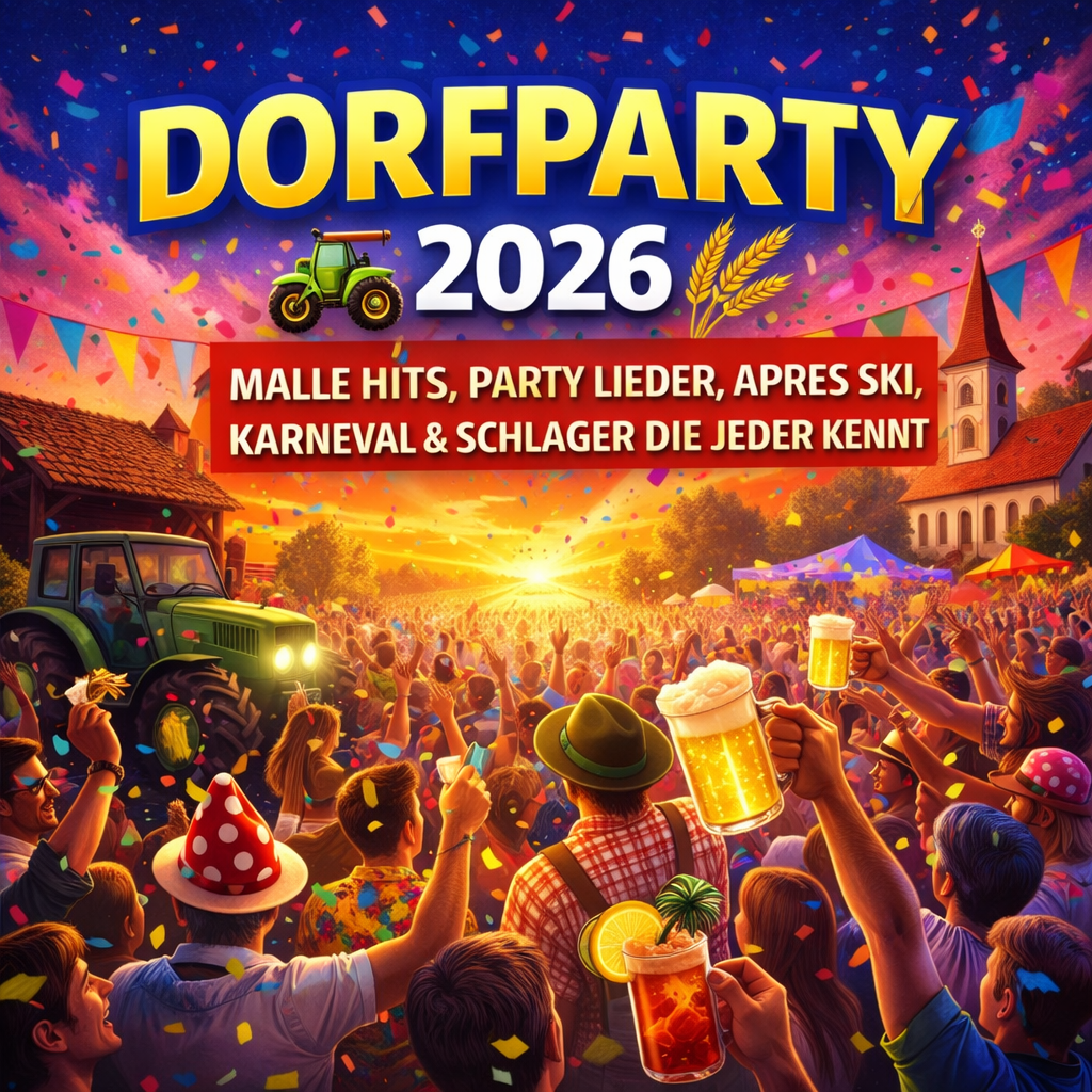 DORFPARTY 2026 🚜🌾 MALLE HITS, PARTY LIEDER, APRES SKI, KARNEVAL & SCHLAGER 